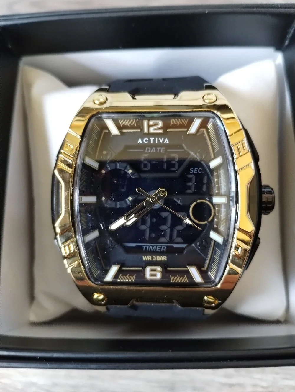 Actival Venzis X Invicta Digital Men's Watch - 50mm. Black (ACW8131-005)